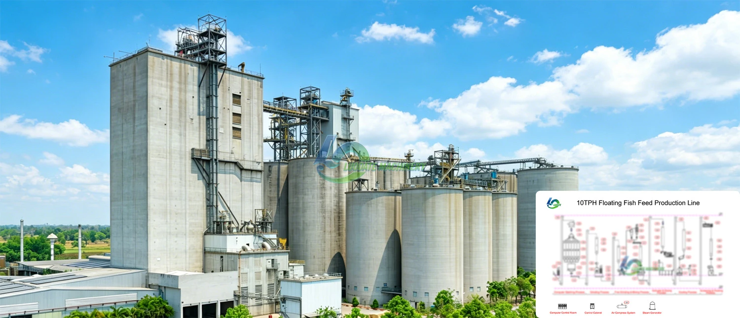 Linha de alimenta&ccedil;&atilde;o aqu&aacute;tica de 5-10 TPH