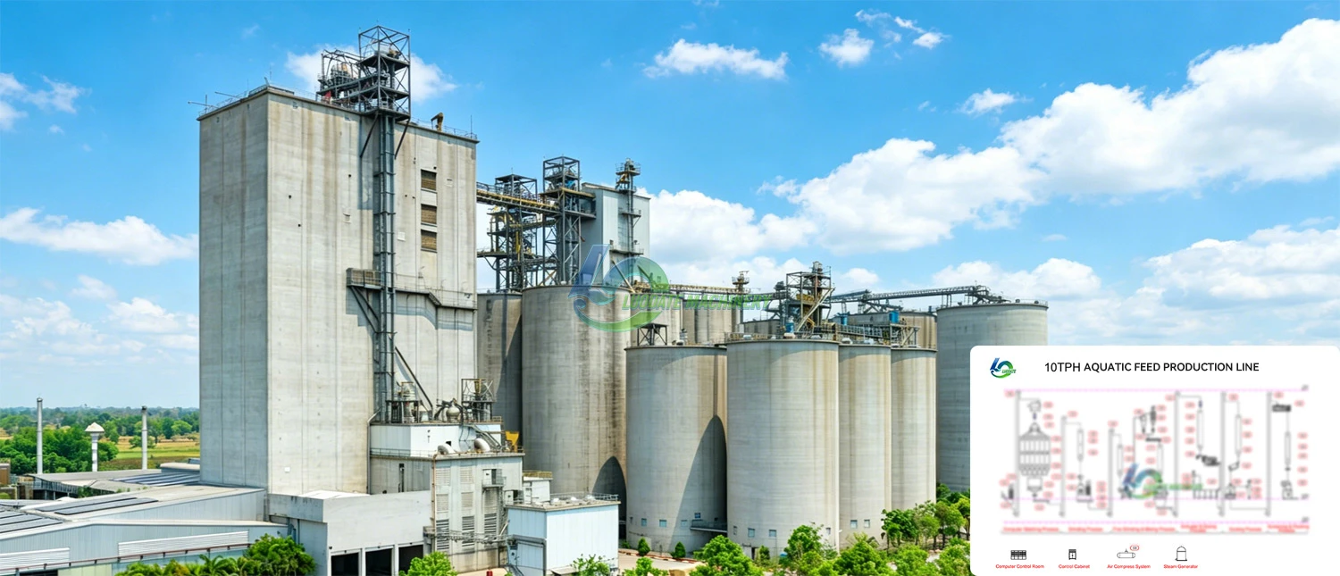 Linha de alimenta&ccedil;&atilde;o aqu&aacute;tica de 5-10 TPH